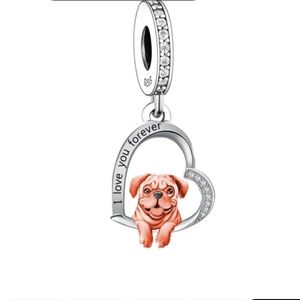 NWOT Sterling Silver Am. Bull Dog Charm